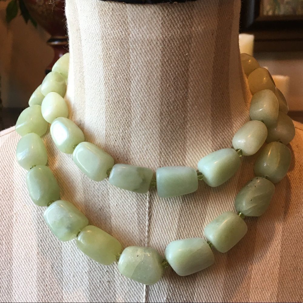 GORGEOUS MISTY Green Polished Stone!